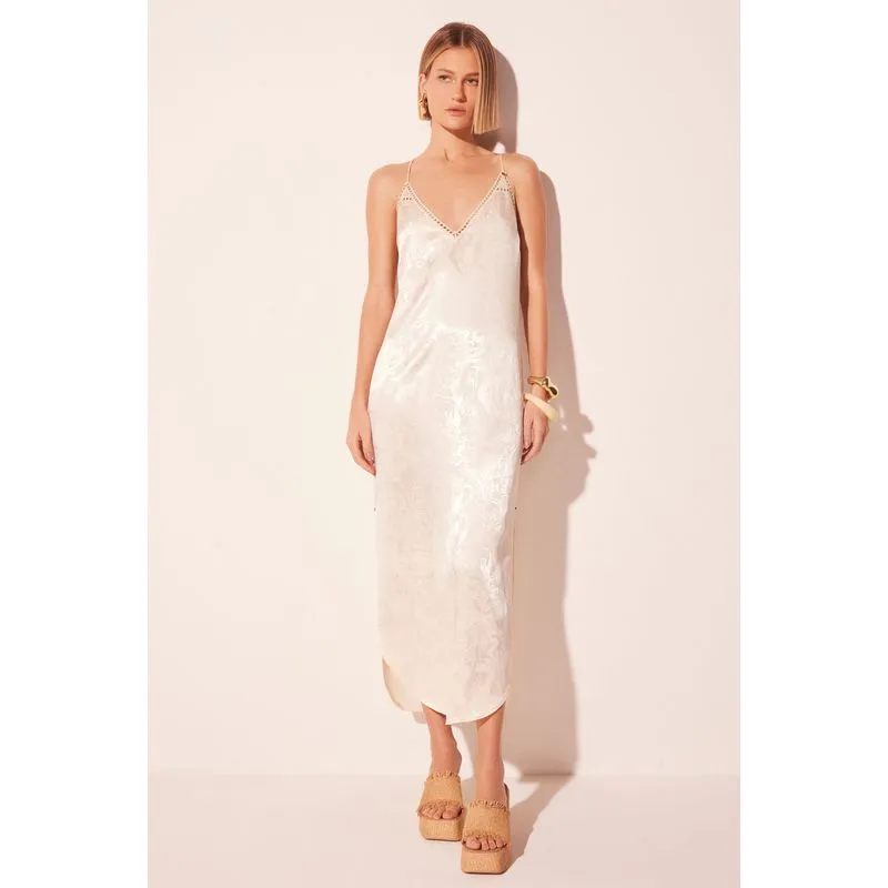 Vestido Midi Prisma Off White OFF WHITE/OFF WHITE P/S