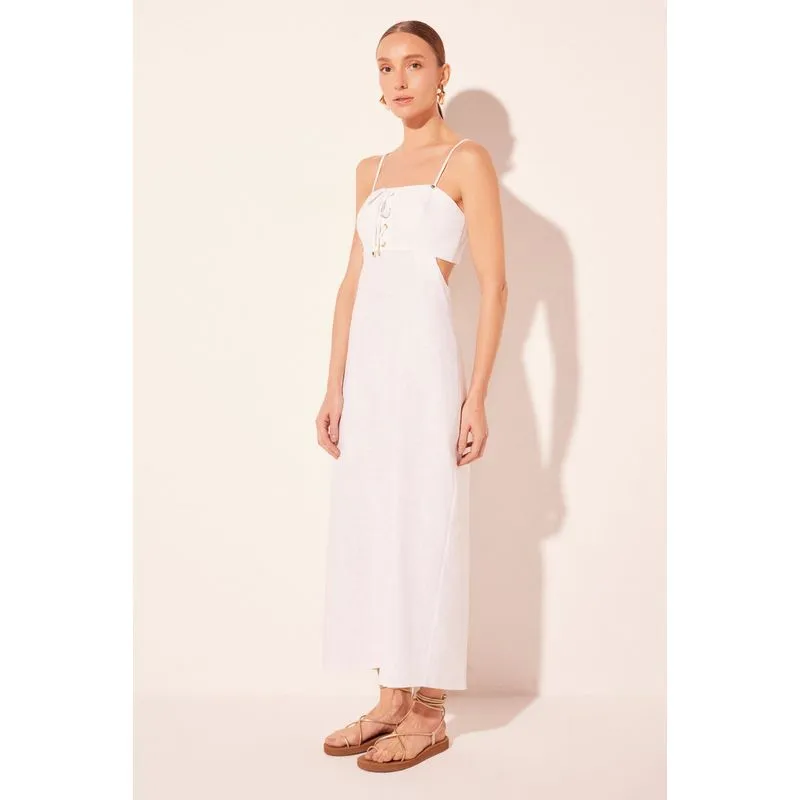 Vestido Midi Solene Branco BRANCO/WHITE G/L