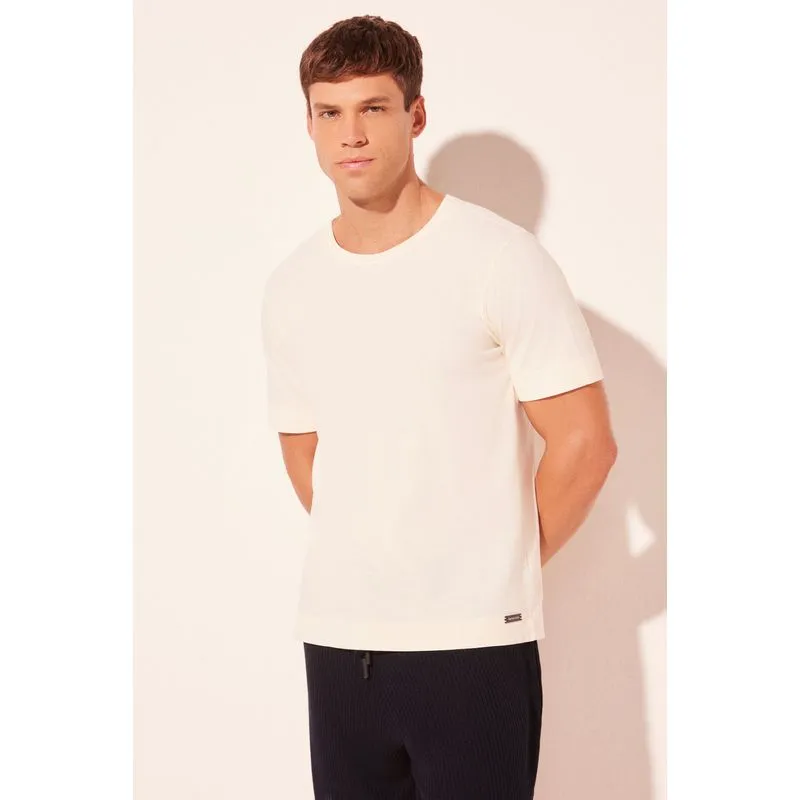 Camiseta Manga Curta Coqueiro Bordado OFF WHITE/OFF WHITE M/M