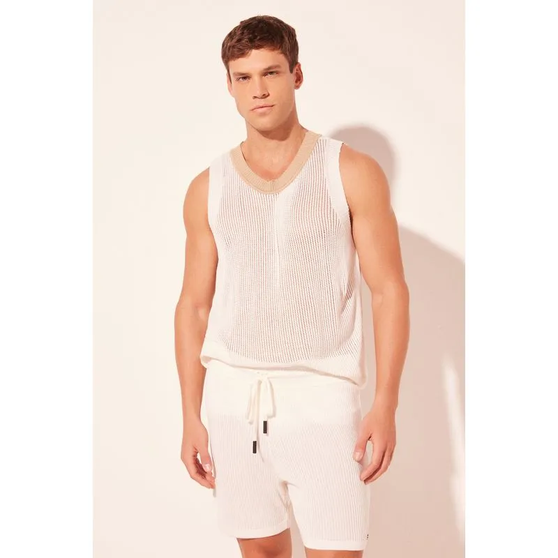 Short Casual Marinheiro Off White OFF WHITE/OFF WHITE G/L