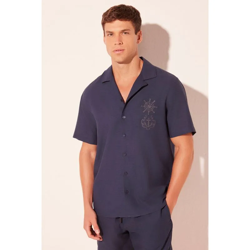 Camisa Manga Curta Navegar AZUL MARINHO/NAVY BLU M/M