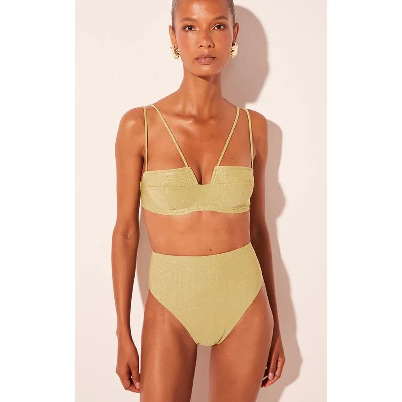 Biquíni Calcinha Hot Pants Folha Verde VERDE/GREEN GG/XL