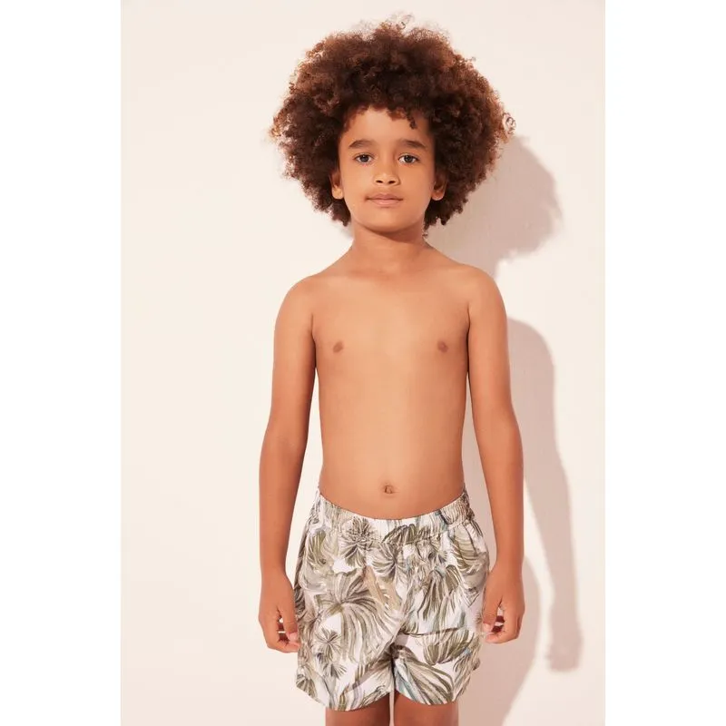 Short Infantil Praia Copa Palmeiras VERDE/GREEN 4 A 5