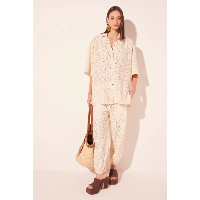 Camisa Manga Curta Sopro Off White OFF WHITE/OFF WHITE GG/XL