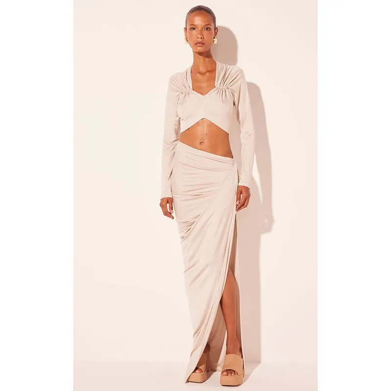 Saia Longa Positano Bege BEGE/BEIGE G/L