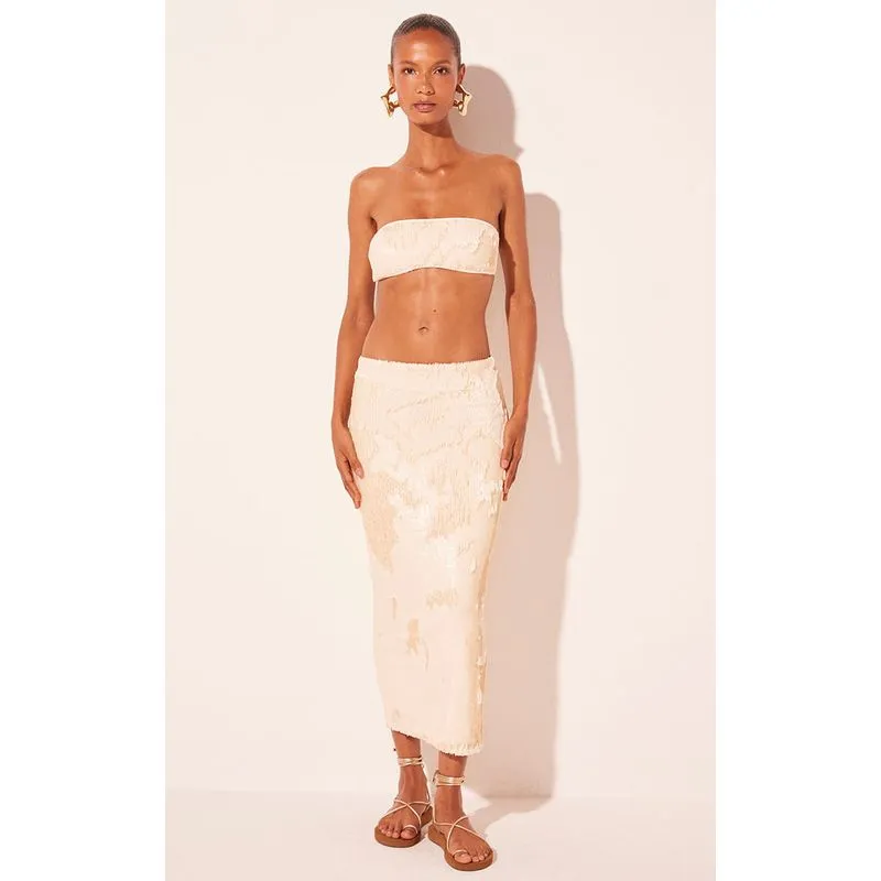 Biquíni Sutiã Faixa Água Viva OFF WHITE/OFF WHITE P/S