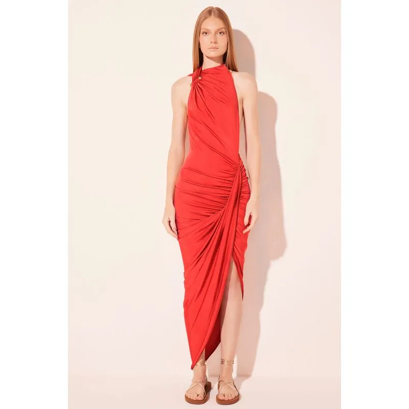 Vestido Midi Positano Vermelho VERMELHO/RED G/L