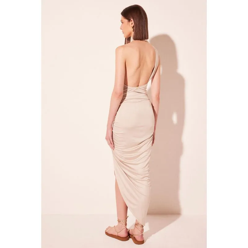 Vestido Midi Positano Bege BEGE/BEIGE G/L
