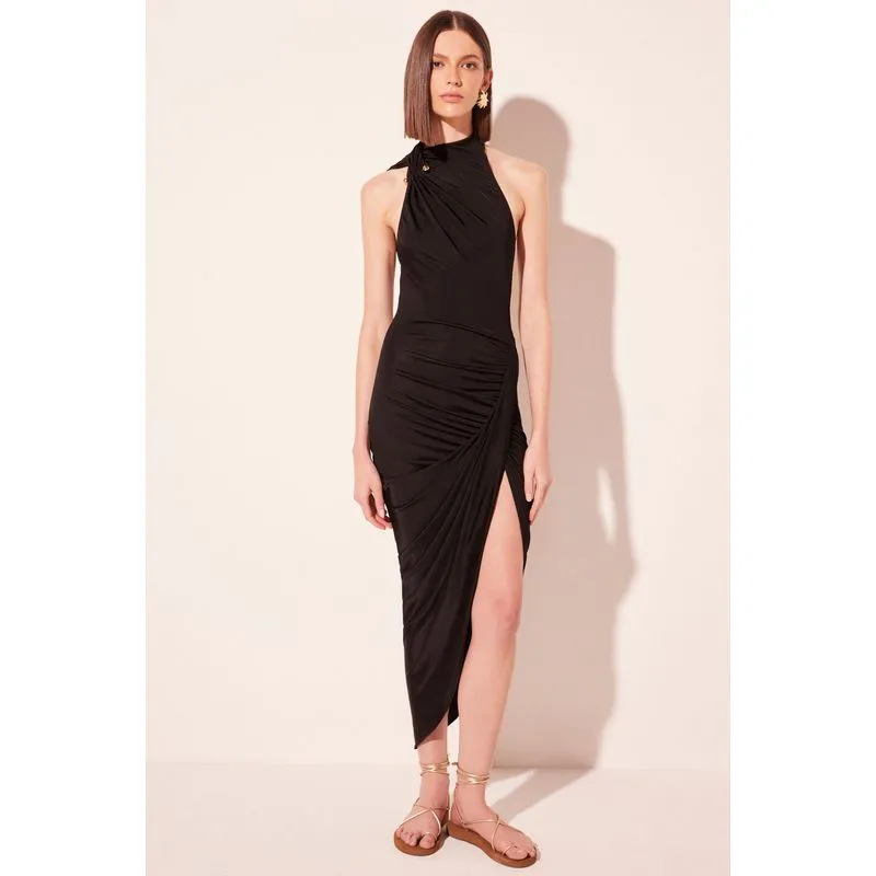 Vestido Midi Positano Preto PRETO/BLACK PP/XS