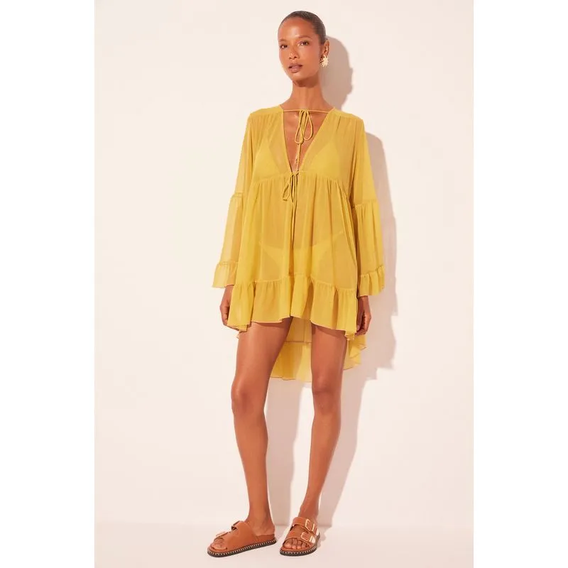 Vestido Curto Leme Amarelo AMARELO/YELLOW M/M