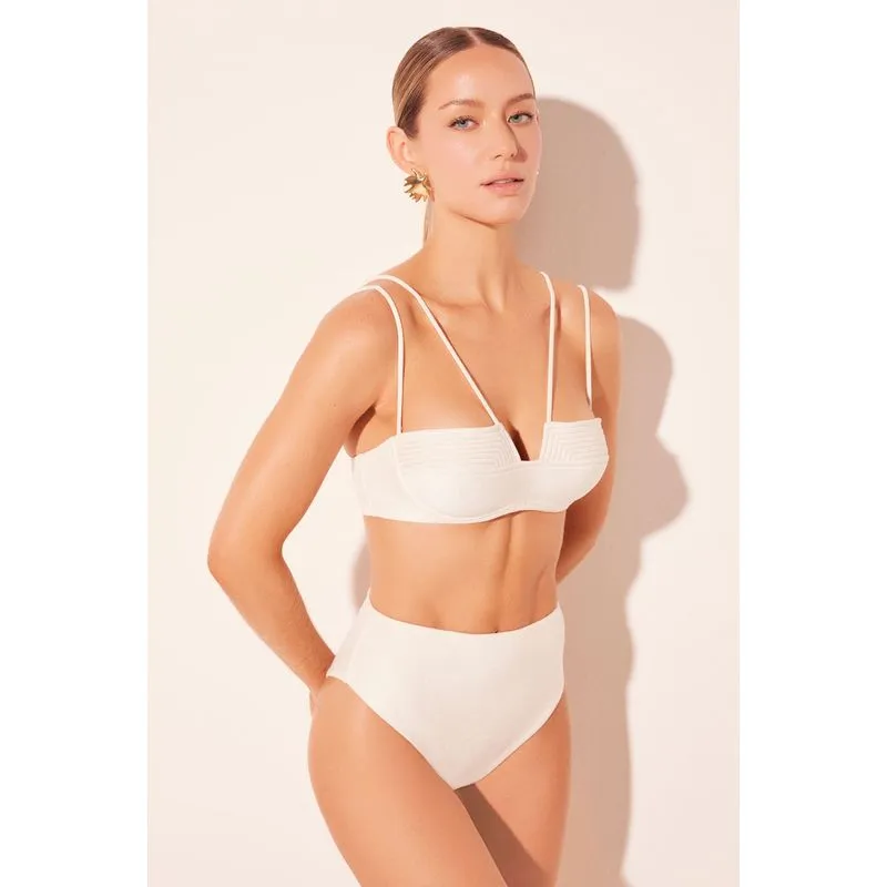 Biquíni Sutiã Alça Folha Branco BRANCO M/M