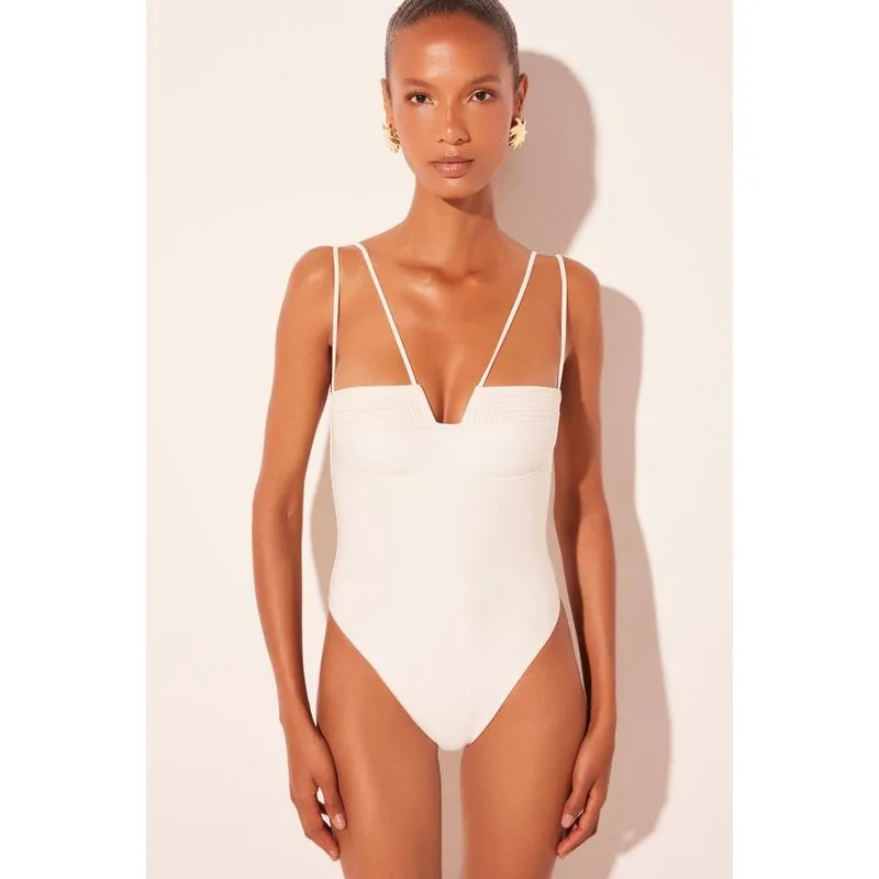 Body Alça Folha Branco BRANCO P/S