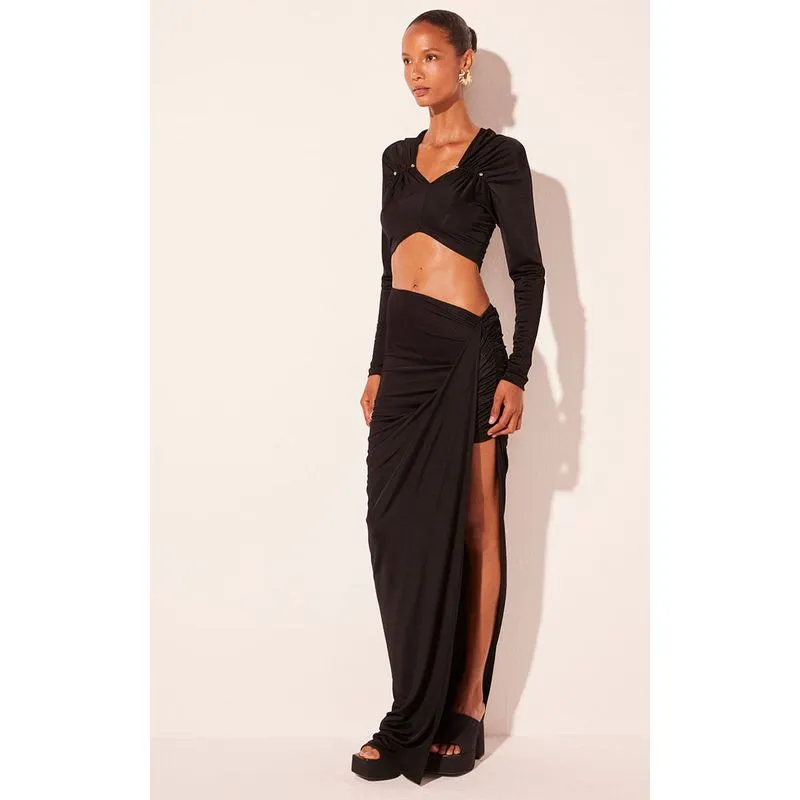 Blusa Cropped Positano Preto PRETO/BLACK P/S