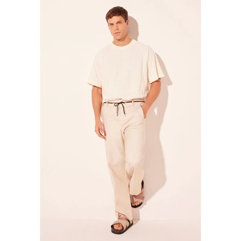 Calça Reta Porto Off White 46