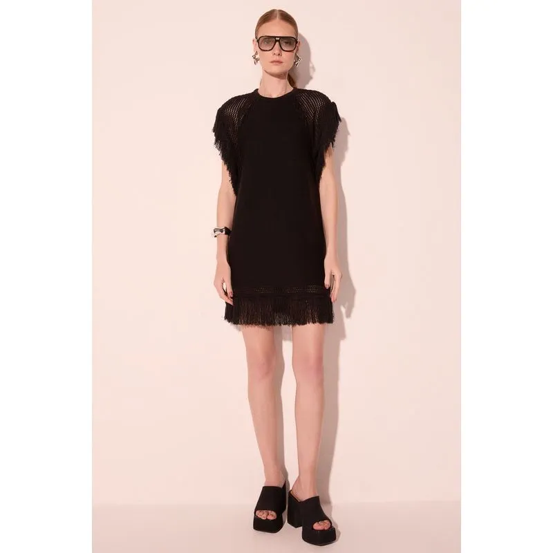 Vestido Curto Nácar Preto G/L