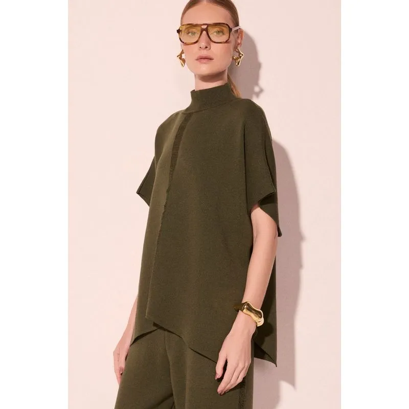Blusa Manga Curta Humus Verde U/ONE SIZE