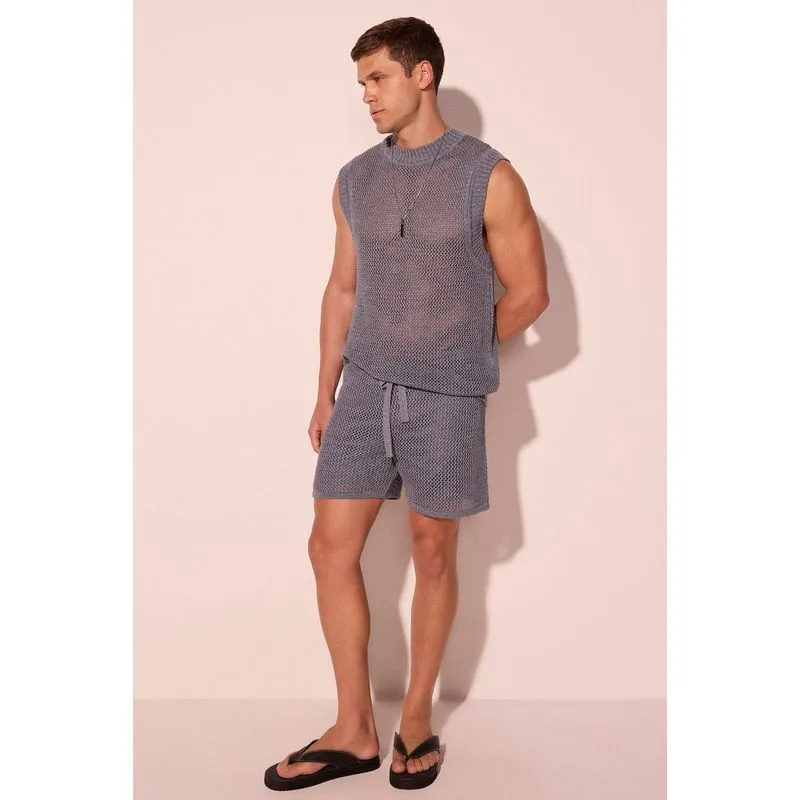 Bermuda Casual Tupi Azul P/S