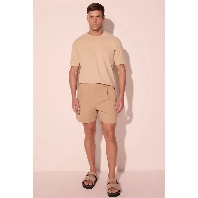 Bermuda Casual Noturno Bege 40