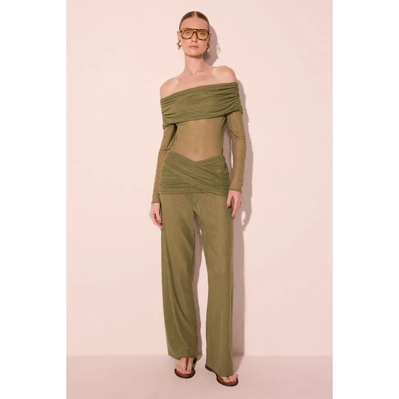 Calça Reta Aroma Verde P/S
