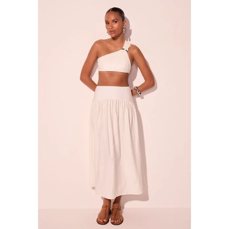Saia Midi Savana Branco PP/XS