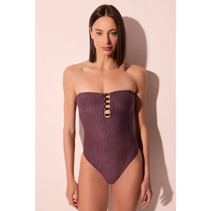 Maiô Alça Com Aviamento Gergelim Roxo ROXO/PURPLE GG/XL