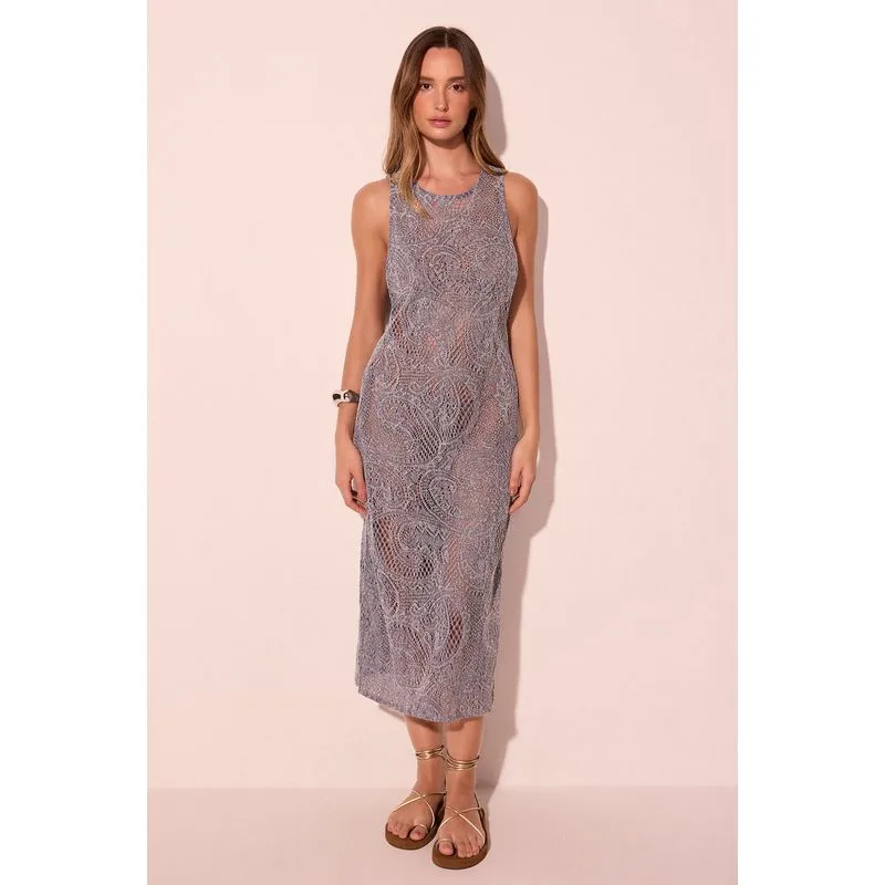 Vestido Midi Pelicano Azul M/M