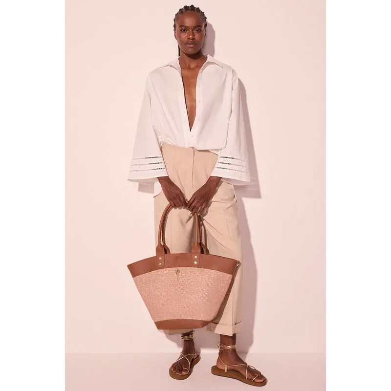 Bolsa Tote De Palha U/ONE SIZE