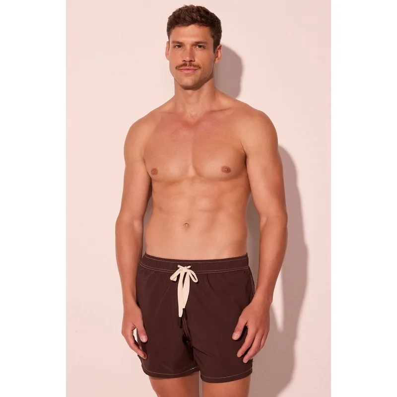 Short Praia Solar Marrom EGG/XXL