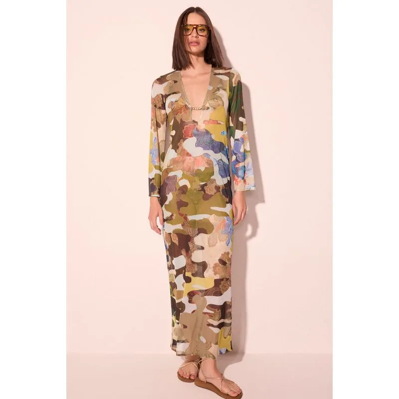Vestido Longo Camuflado G/L