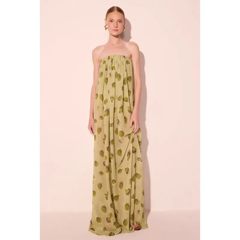 Vestido Longo Morangos VERDE/GREEN G/L
