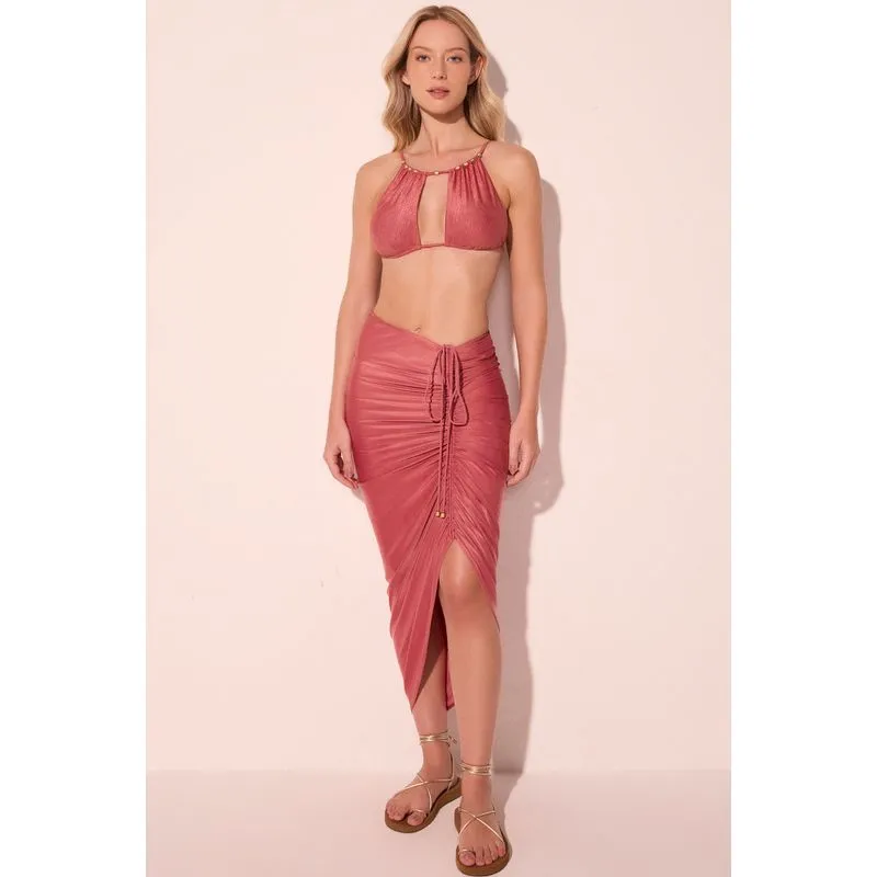 Saia Midi Báltico Vermelho PP/XS