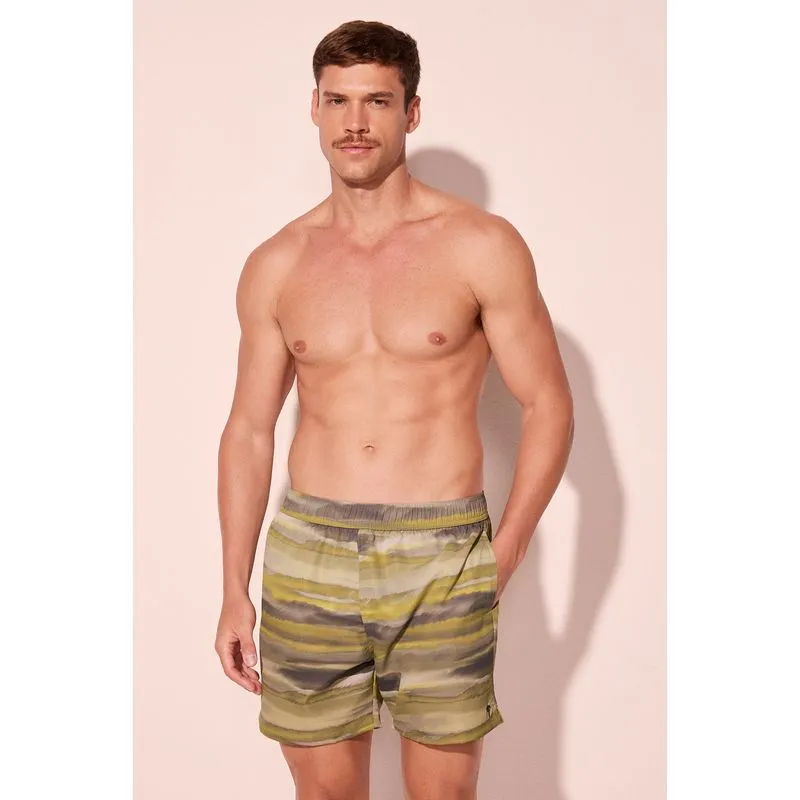 Short Praia Listrado Floresta PP/XS