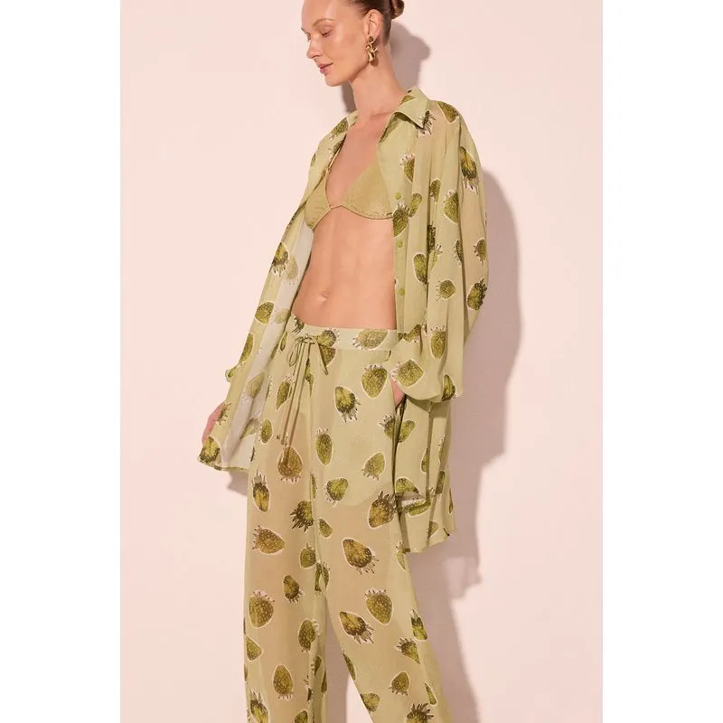 Calça Reta Morangos VERDE/GREEN P/S