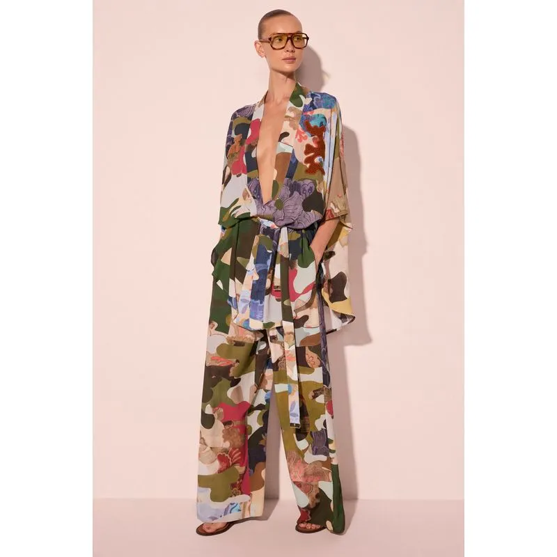 Capa Kimono Curto Camuflado M/M