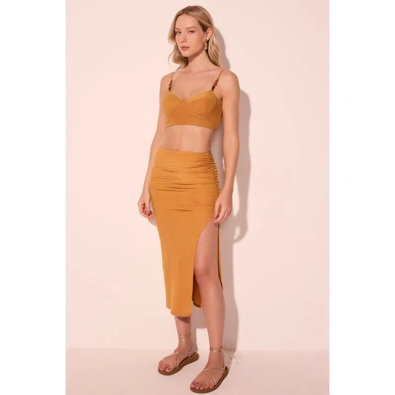 Top Alça Meia Taça Gergelim Amarelo M/M