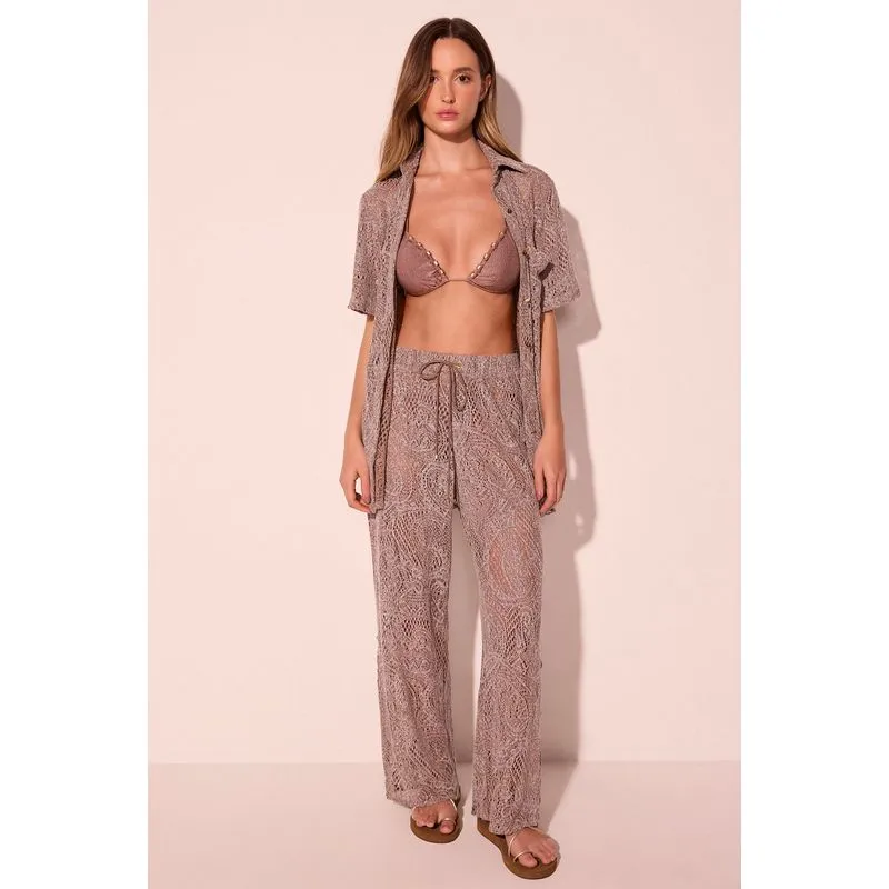 Calça Reta Pelicano Bege M/M