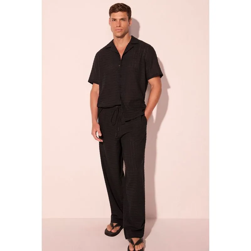 Calça Reta Papiro Preto 40