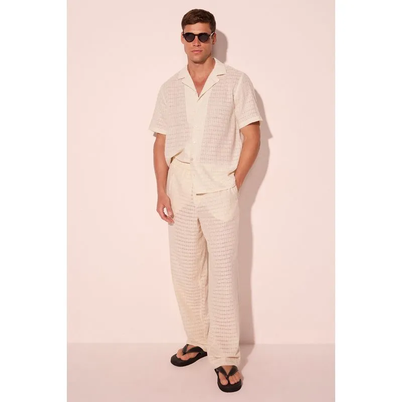 Calça Reta Papiro Off White 40