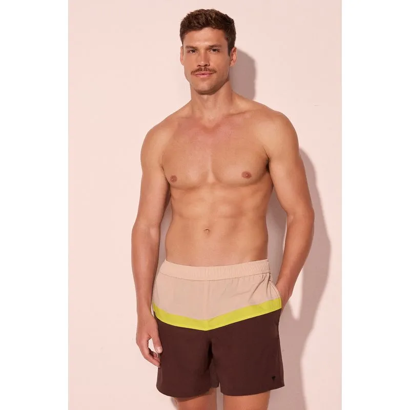Short Praia Solar Marrom PP/XS
