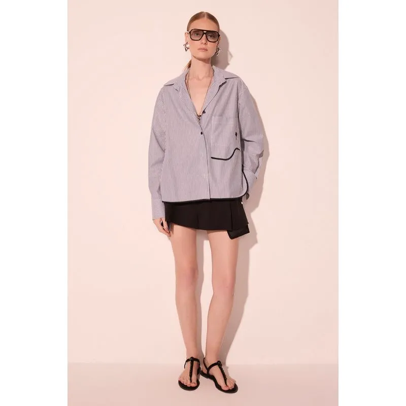 Camisa Manga Longa Oversized Cúrcuma Preto M/M