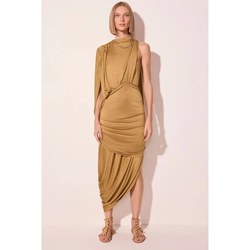 Vestido Longo Luz Dourado DOURADO/GOLDEN M/M