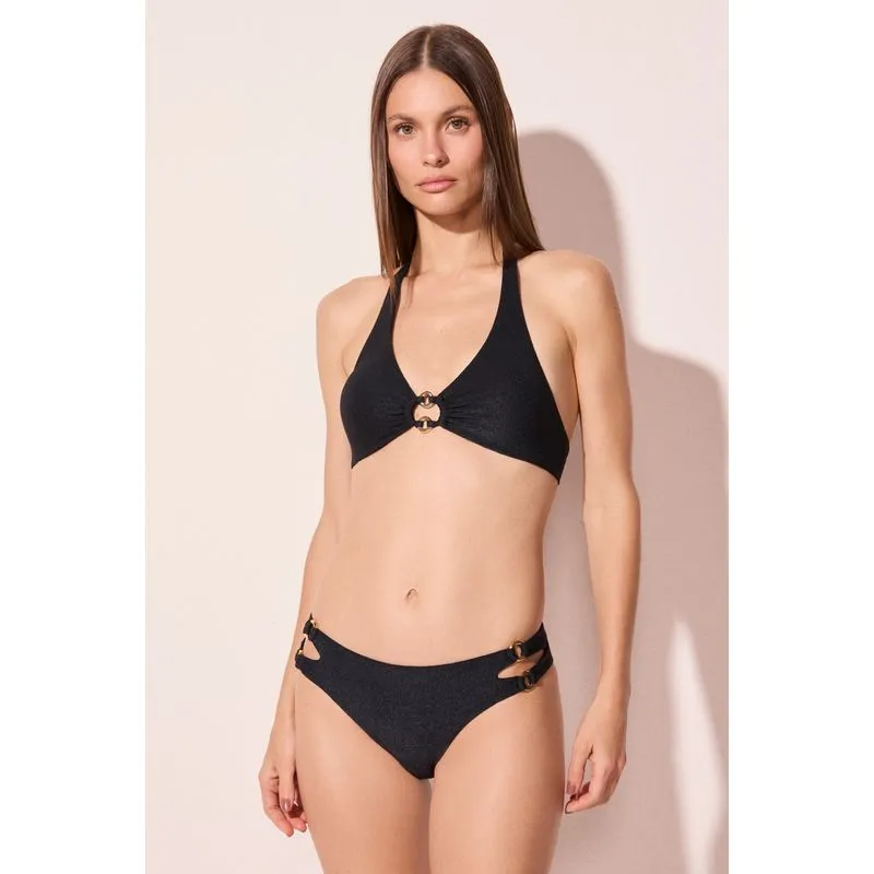 Biquíni Sutiã Frente Única Com Aviamento Capri Preto PRETO/BLACK PP/XS