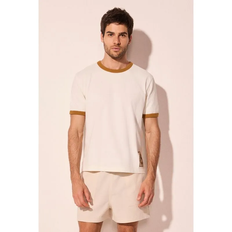 Camiseta Manga Curta Sorrento Bege GG/XL