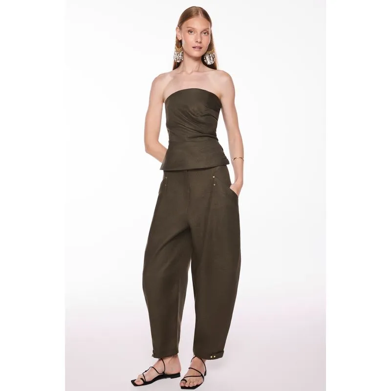 Calça Baggy Anemona Verde 42