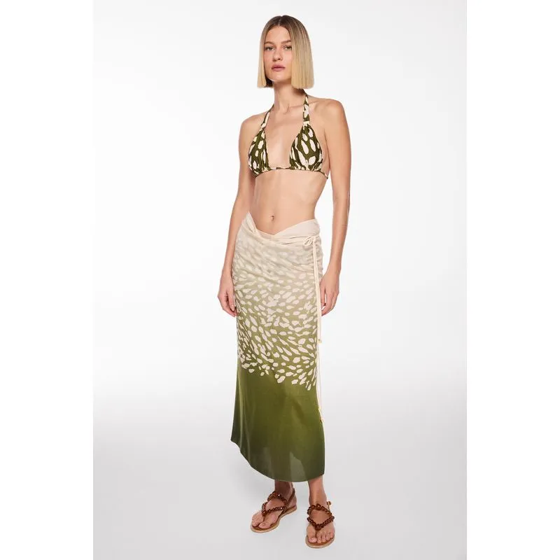 Saia Midi Arraia VERDE/GREEN U/ONE SIZE