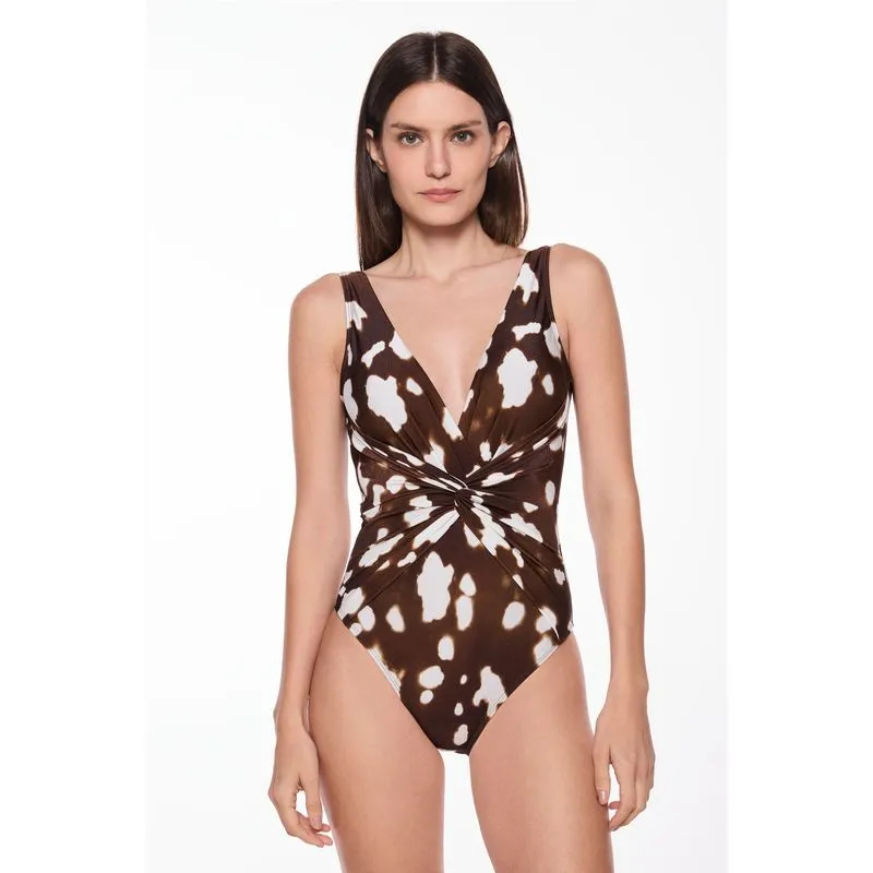 Maiô Alça Pele MARROM/BROWN GG/XL