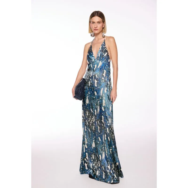 Vestido Longo Iriri AZUL MARINHO/NAVY BLUE P/S