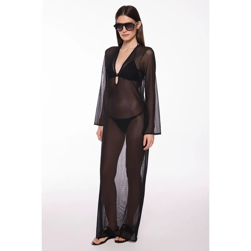 Vestido Longo Petra Preto PRETO/BLACK PP/XS