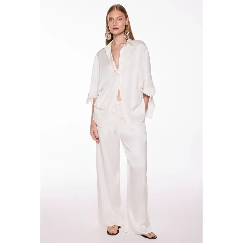 Calça Reta Morena Off White OFF WHITE/OFF WHITE GG/XL