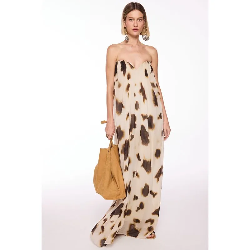 Vestido Longo Pele OFF WHITE/OFF WHITE GG/XL